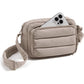 Crossbody Bag Lightweight Down-Feel Large Capacity for Commute Travel Sports