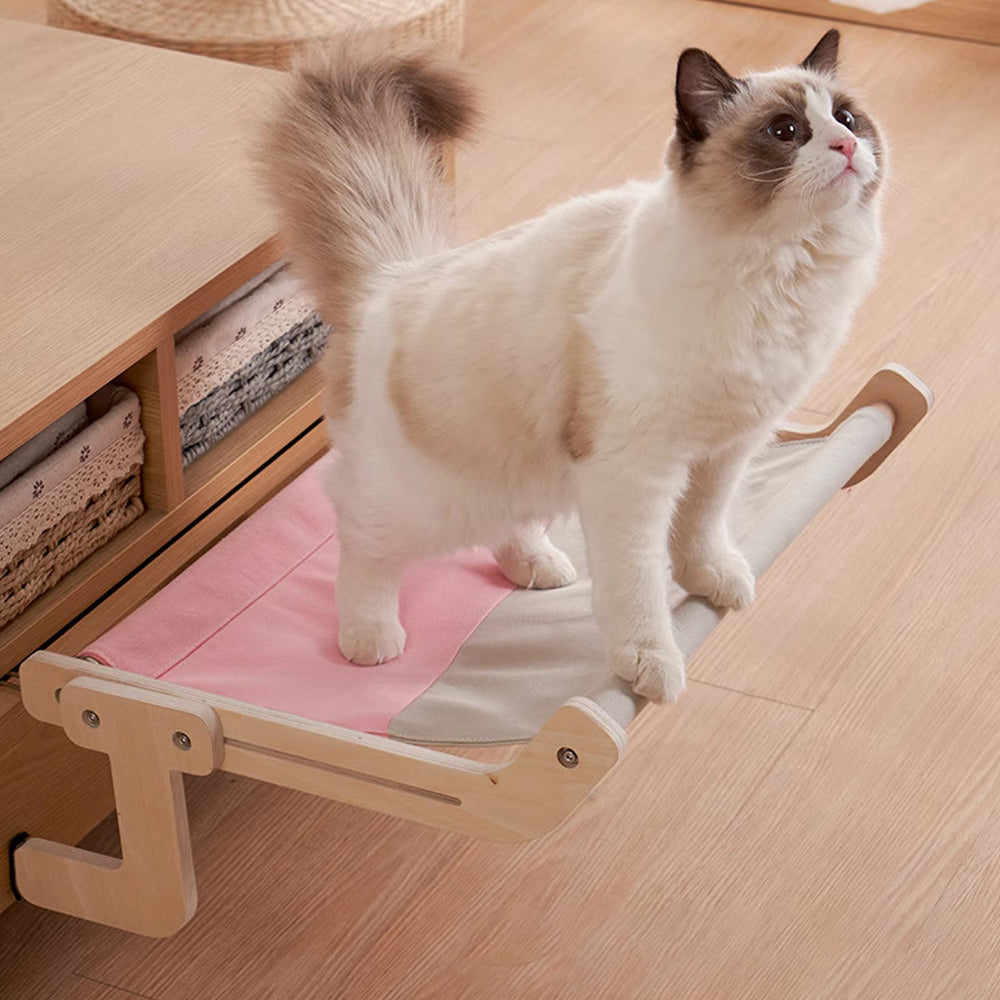 Mounted Cat Window Perch Hammock Seat for Indoor Cats Adjustable Cat Bed