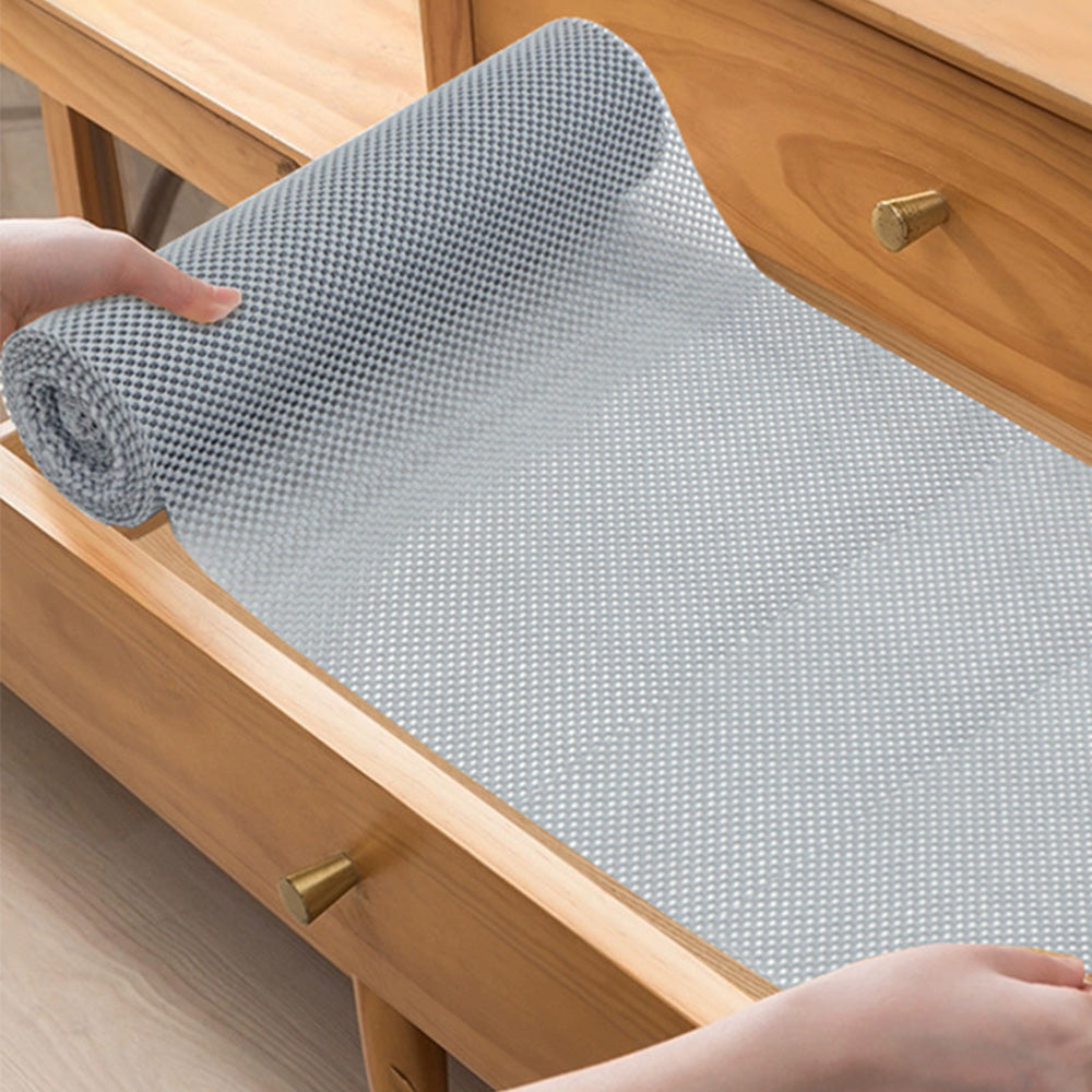 Non-Adhesive Drawer and Shelf Liner for Cabinet Wardrobe