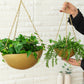 Set of 2 Iron Hanging Planter Pots