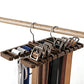 2Pcs Belt and Tie Hanger for Closet Organizer with 20 Hooks