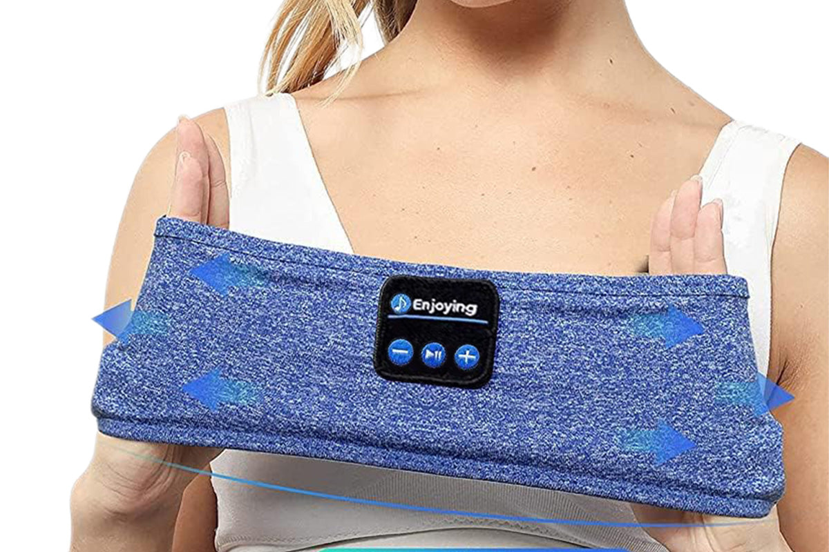 Bluetooth Music Headband Sleep Eye Mask for Running Yoga Calls