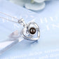 I Love You Necklace with Rose Gift Box