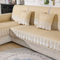 Lace Trim Sectional Couch Cover