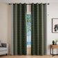 2XBlackout Curtain Gradient Color Curtains for Bedroom Living Room-Green