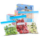 70Pcs Food Storage Bags with Double Zipper Seal Freezer Bags