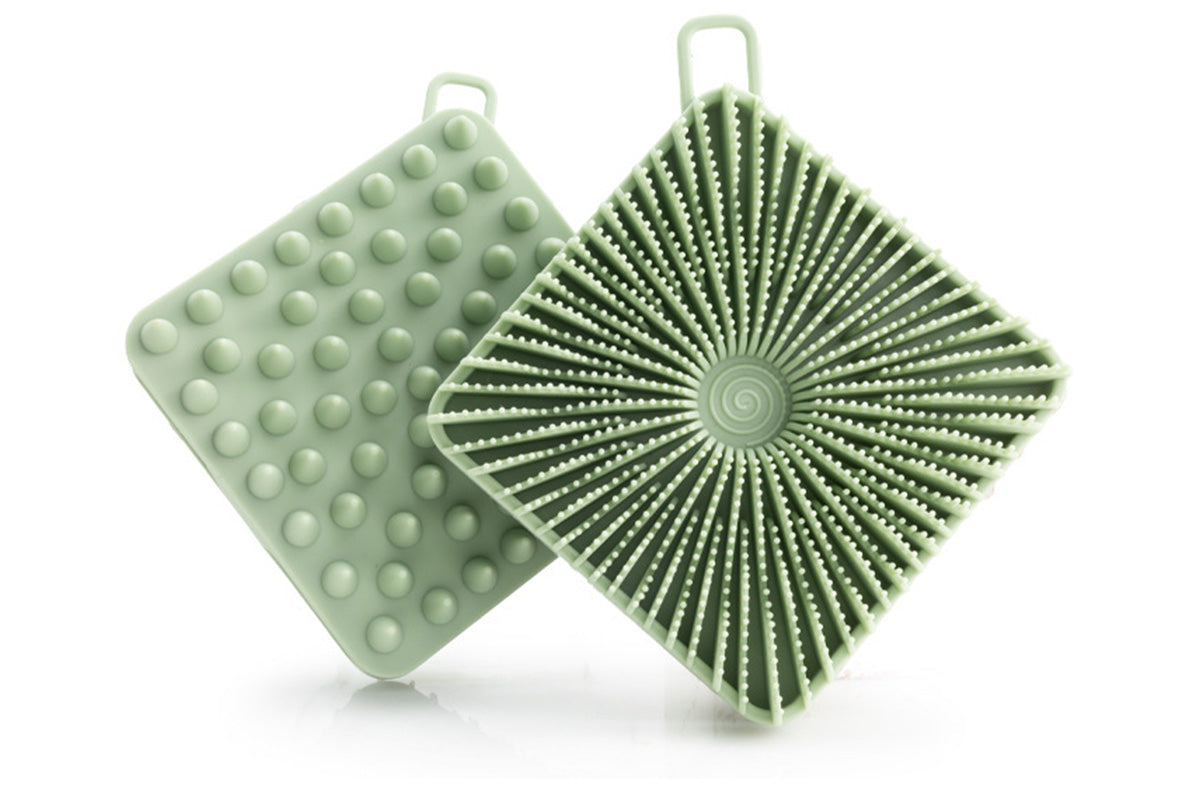Dual Sided 2 In 1 Silicone Body Shower Scrubber Body Brush Buffer Scrubber