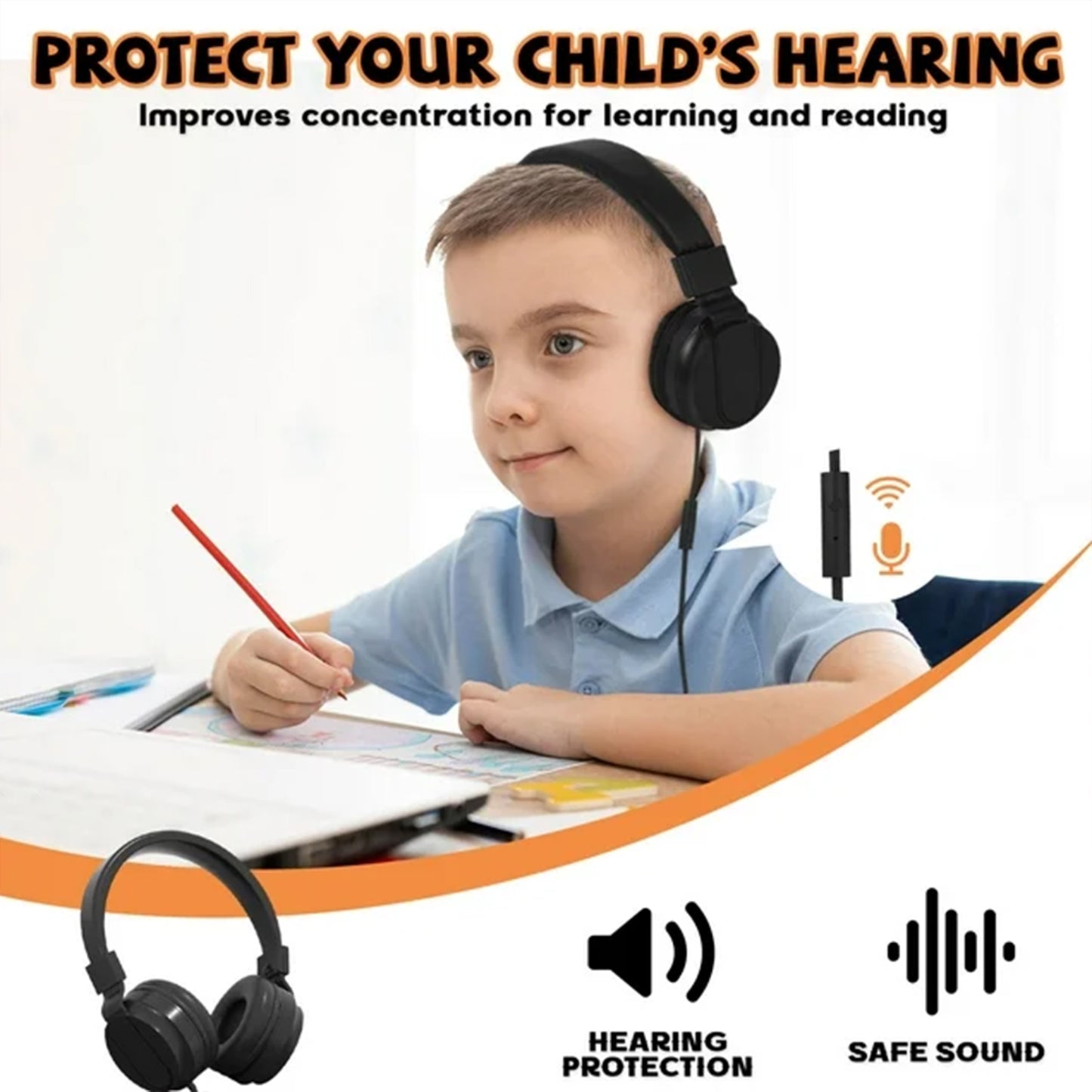 3.5mm Wired Gaming Headset MIC Headphones for PC Mac Laptop Phone