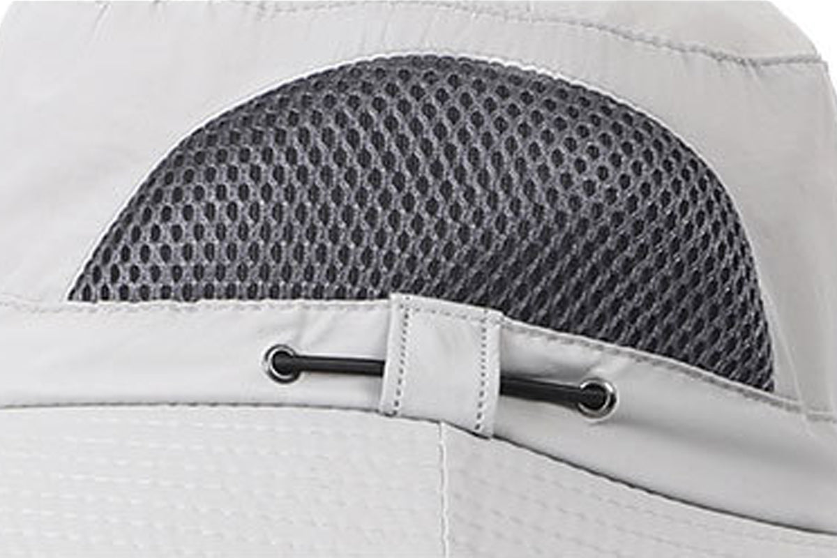 Wide Brim Solar Cooling Fan Hat Outdoor Breathable Mesh Face Cover Neck Shade