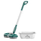 Cordless Electric Spin Mop with LED Light Water Sprayer and 750ML Large Water Tank