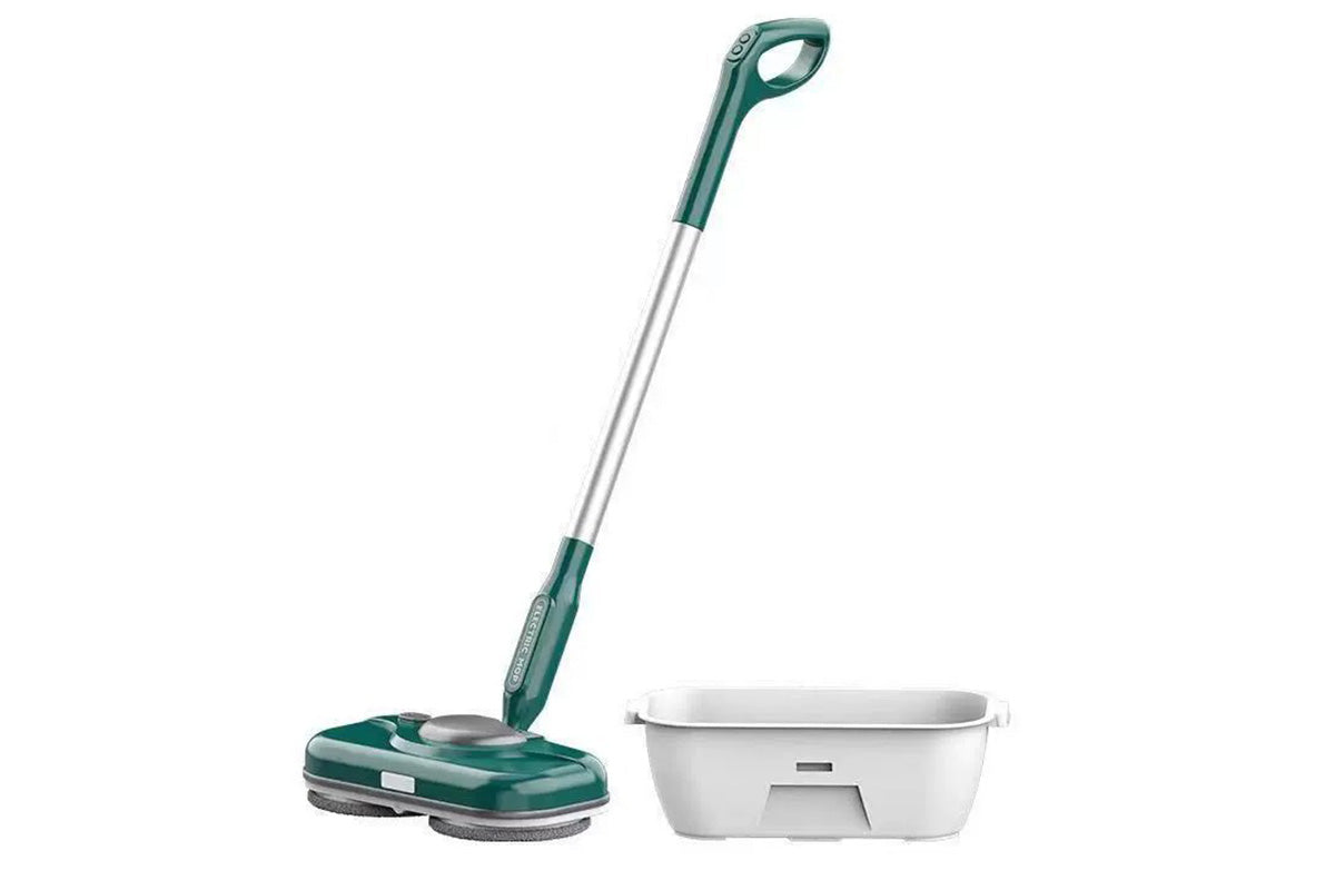 Cordless Electric Spin Mop with LED Light Water Sprayer and 750ML Large Water Tank