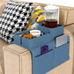 Couch Cup Holder Tray Sofa Armrest Tray with Drink Holder Side Pockets