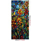 2Pcs Static Cling Windows Film Stained Glass Stickers Flower Decor