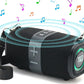 Portable Bluetooth Speaker, Portable Speaker, Bluetooth Speakers Wireless, LED Light Speaker Speakers Wireless Speaker with TF AUX FM for Shower Pool Party