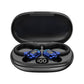 Wireless Bluetooth Earphones Over Ear Waterproof Sports Earbuds With LED Display Noise Cancelling Mic