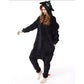 Animal Polyester Zipper Hooded Jumpsuit Onesie Adult Cosplay Unisex Pajamas Costume-Style 3
