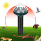 2Pcs Mole Repellent Solar Powered with Auto LED Lights for Mice Snakes Moles