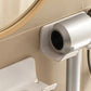 2PCS Wall Mounted Hair Dryer Holder with Cord Organizer Adhesive Blow Dryer Storage Rack