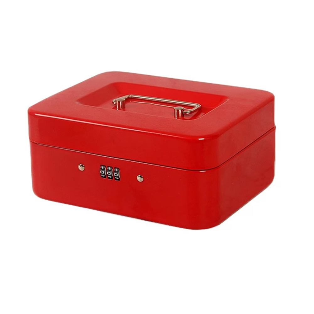 Lockable Cash Box Deposit Petty Cash Money Box with Code Lock Security Safe