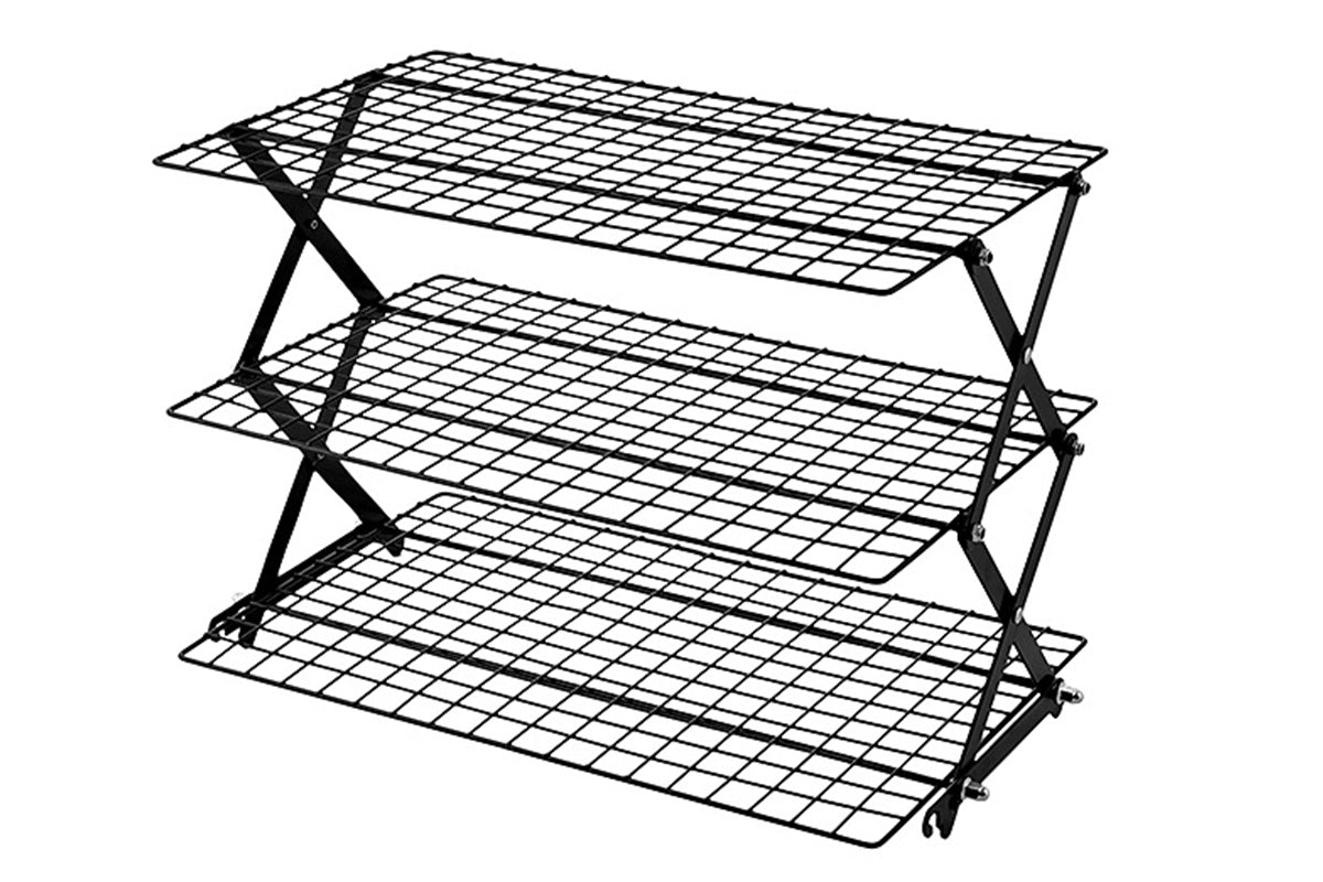 3-4 Tier Foldable Cooling Rack Stackable Wire Rack for Baking and Cooking