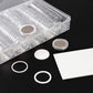 200Pcs Plastic Coin Capsules with Storage Box and Foam Gasket