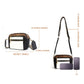 Small PU Crossbody Bag for Women Color-Block Shoulder Bag