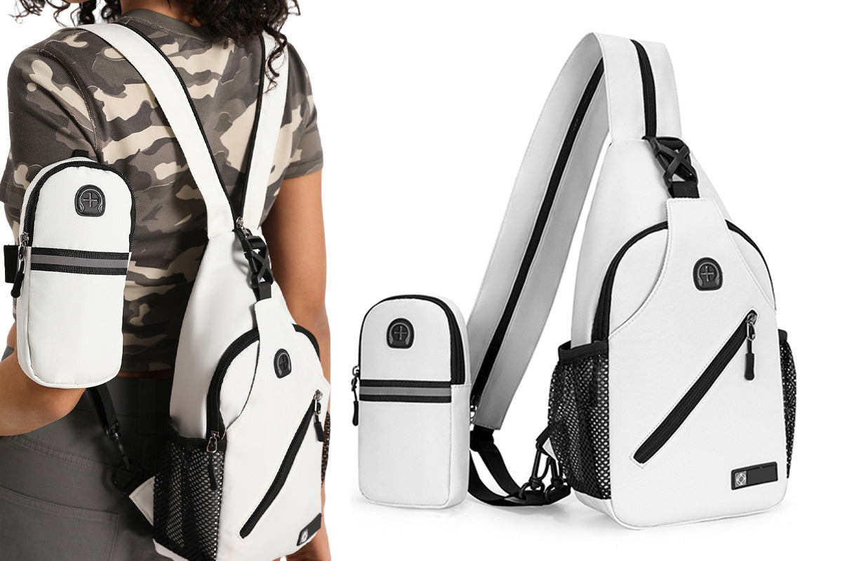Travel Crossbody Chest Bag for Men and Women Adjustable Sling Backpack