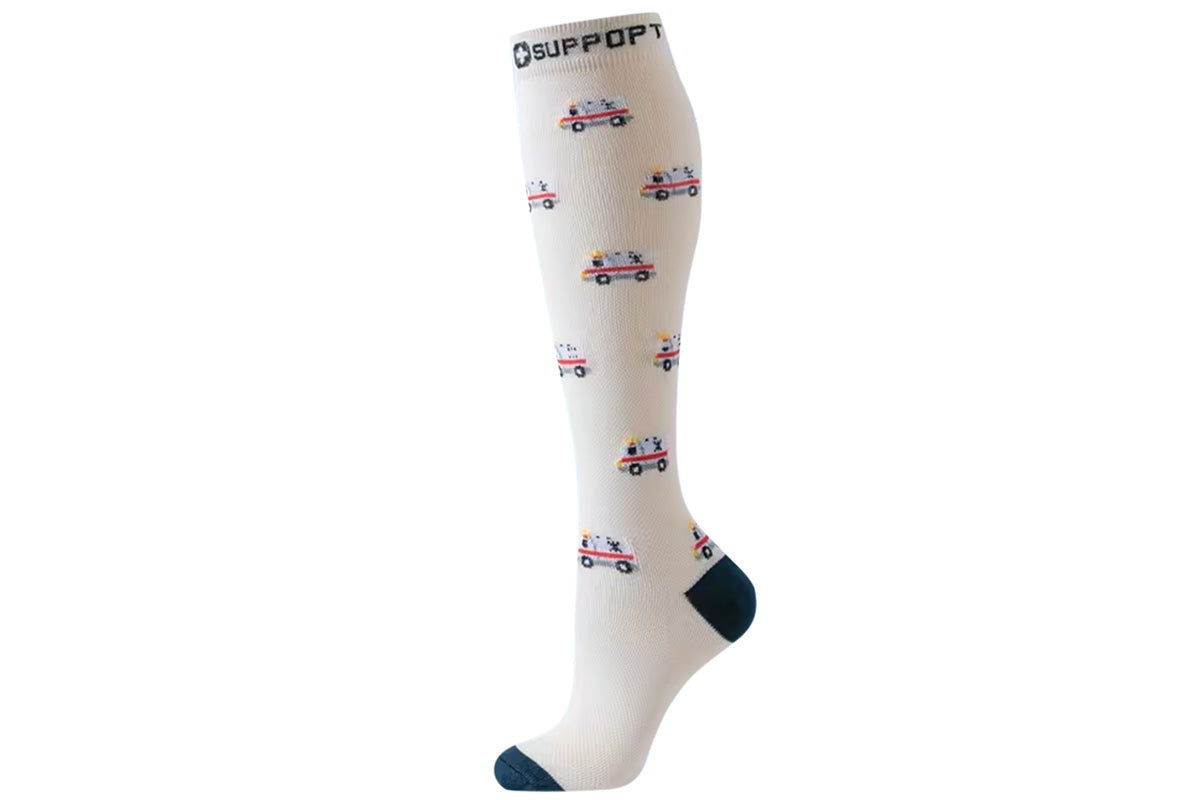 6 Pairs High Stretch Long Socks for Sports Casual Wear for Women - Style 3