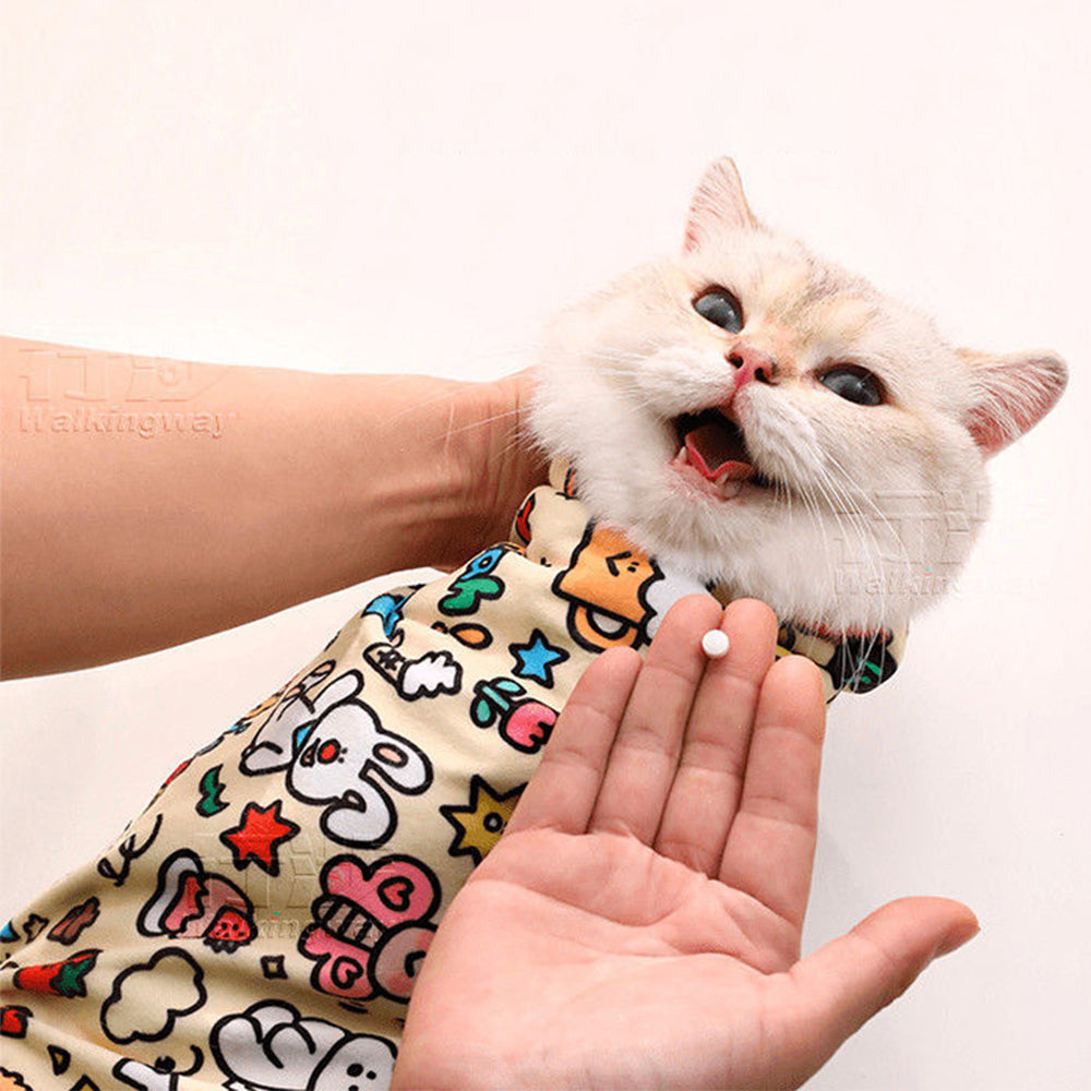 Cat Grooming Wrap For Nail Clipping Scratch Escape Calming Multifunctional Pet Tool
