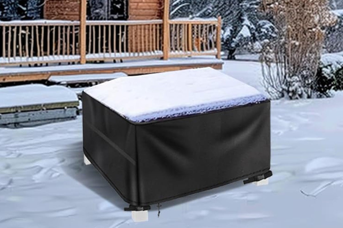 Waterproof Anti-UV Outdoor Furniture Dust Cover with Drawstring and Buckles