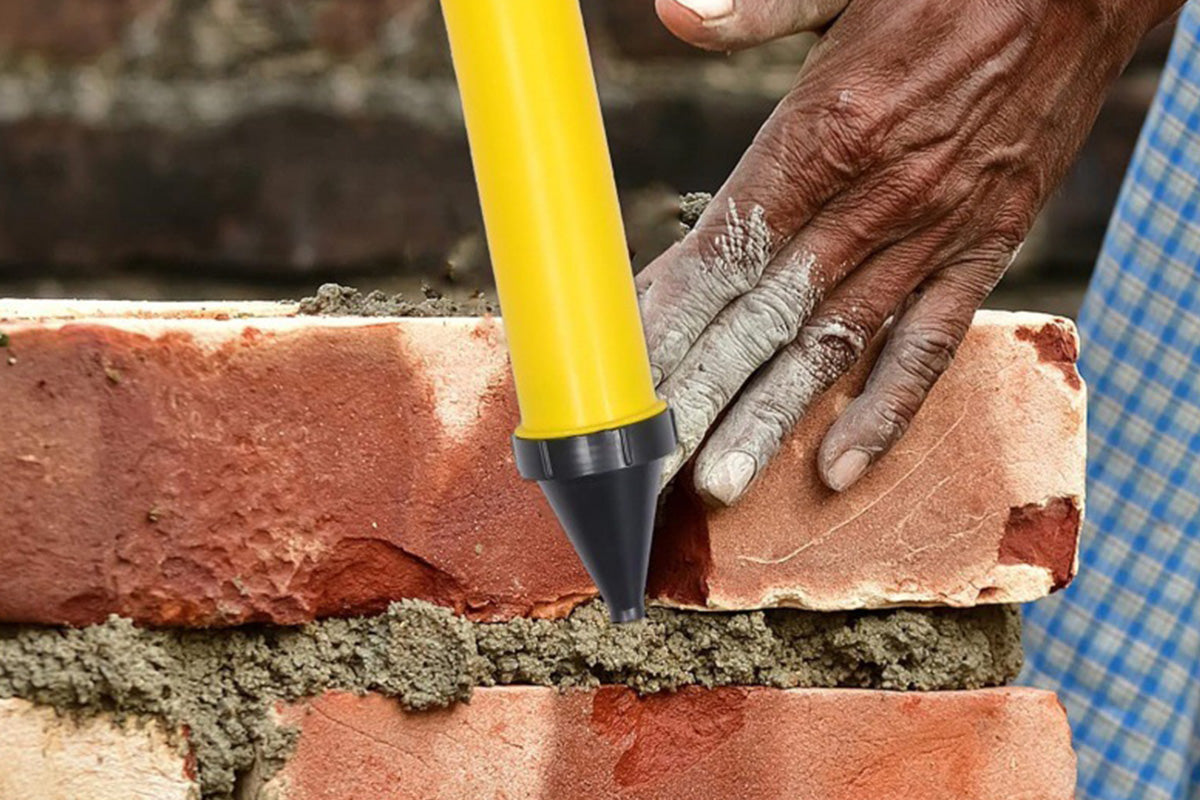 Grout Mortar Gun Syringe Pointing Grouting Tool with 4 Nozzles for Paving and Sealing
