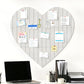 75x74cm Heart Shaped Felt Photo Message Display Board with Adhesive Dots