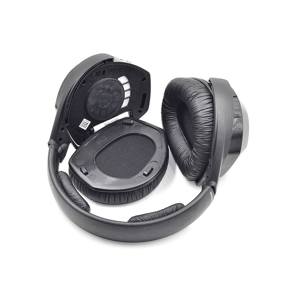 For Sennheiser HDR RS165/175/185/195 Replacement Ear Pads Cushions Mesh Cover-Faux Frog Skin Style