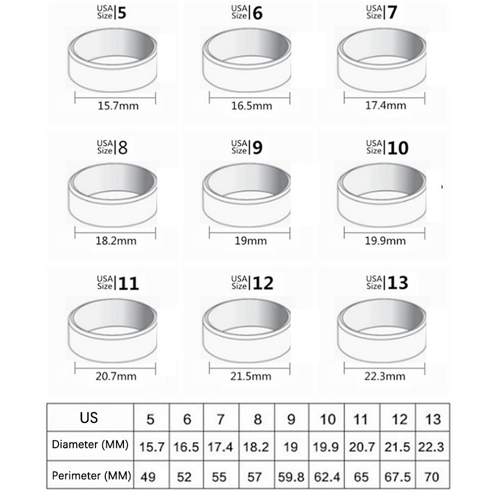 3 Piece Stainless Steel 360 Degree Spinner Ring Set Gold Silver Rainbow