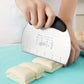 16x11.8cm Stainless Steel Dough Scraper with Measuring Scale