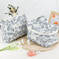 3Pcs Set Floral Cotton Cosmetic Bag