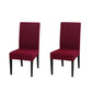 2Pcs Stretch Dining Chair Cover Seat Covers Washable Banquet Wedding Party