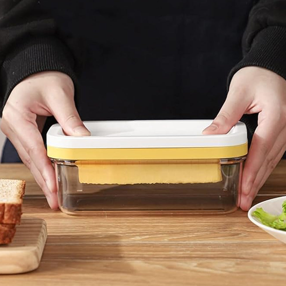 Butter Slicer and Container with Lid