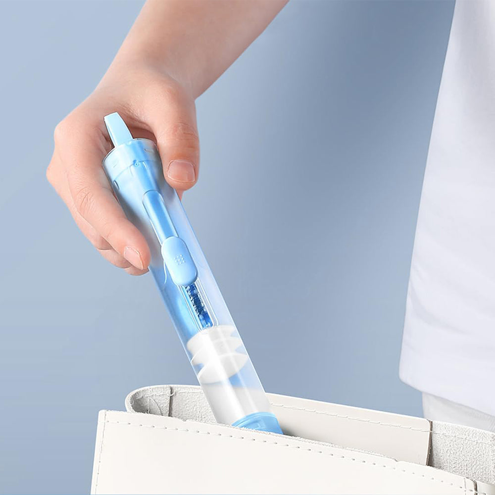 Toothbrushes Kit Fold Travel Built-in Travel Toothpaste Container