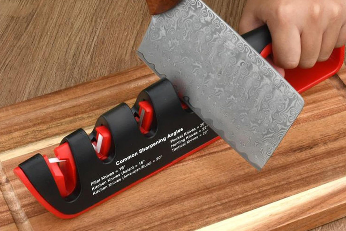 4 In 1 Scissors Sharpener Tool Knife Sharpeners With 6 Adjustable Angle For Kitchen