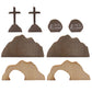 Easter Empty Tomb Easter Scene And Cross Decoration Wood Easter Resurrection Scene For Tiered Tray