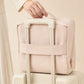 Portable PU Leather Standing Makeup Organizer Bag Makeup Brush Pouch