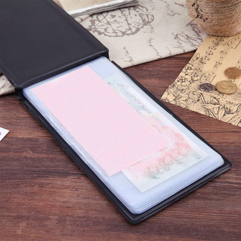 2Pcs 20-Sheet Banknote Stock Collection Currency Storage Album for Coin Paper Money
