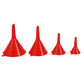 5-Piece Plastic Funnel Set with Flexible Spout