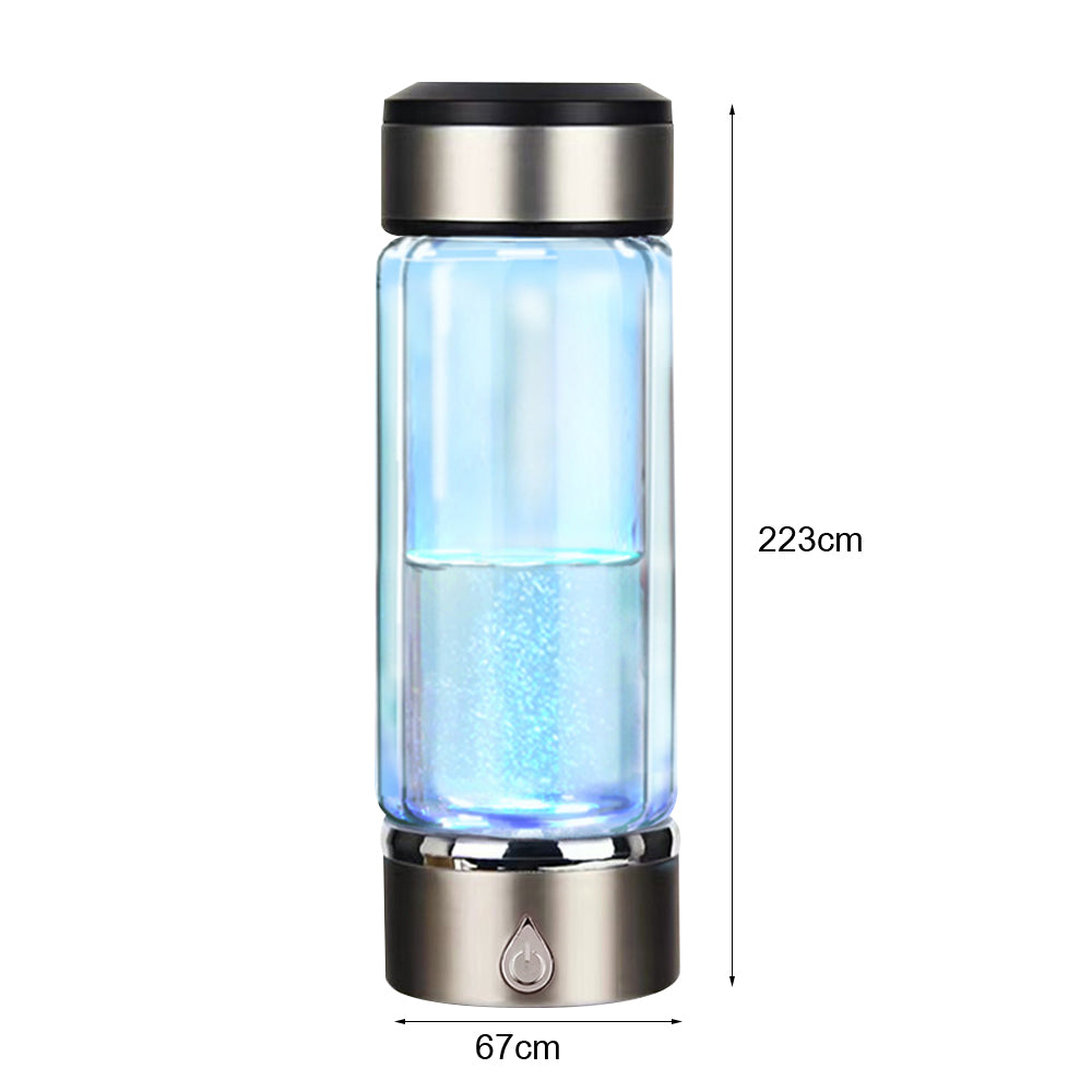 380ml Portable Rechargeable Hydrogen-Rich Alkaline Water Bottle