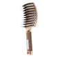 Detangle Nylon Boar Bristle Brush Head Scalp Massage Comb For Fine Hair