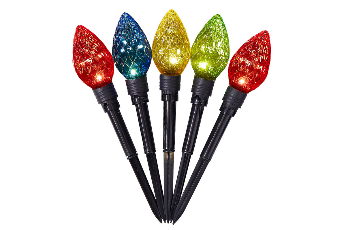 LED Strawberry Pathway Lights Solar Powered Outdoor Decoration for Lawn and Holiday Yard