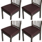 4Pcs Waterproof  PU Leather Stretch Seat Cushion Cover