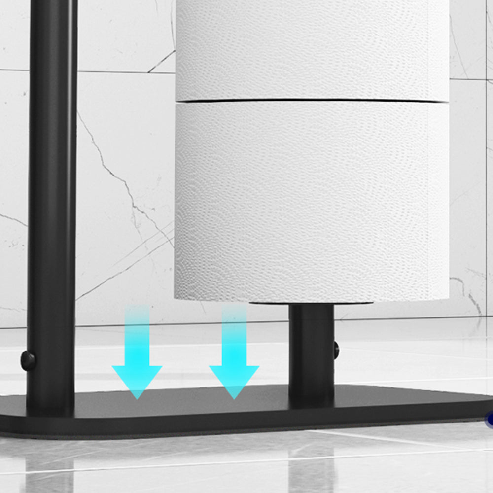 Free Standing Bathroom Toilet Paper Holder Stand with Phone Shelf
