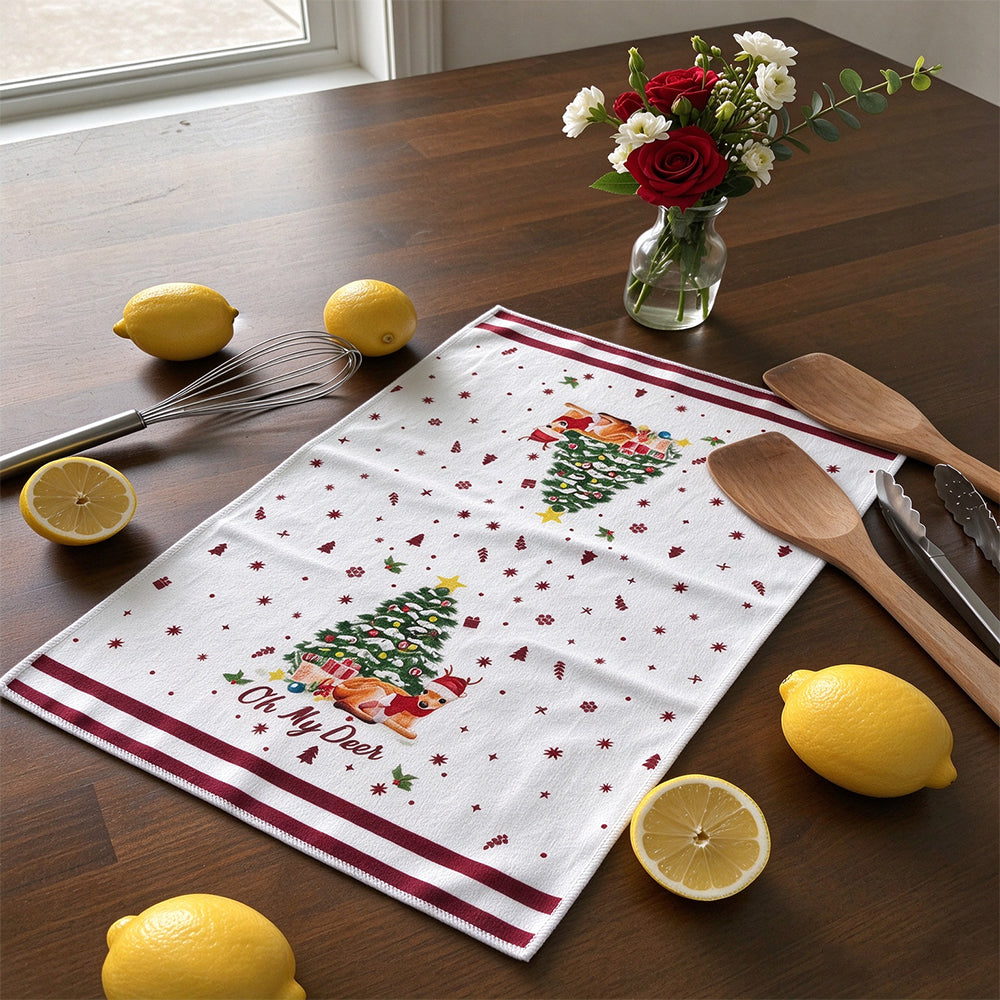 Microfibre Kitchen Tea Towels Dish Glass Cloths Towel